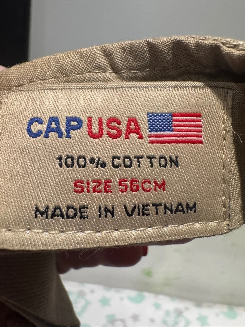 Soccer Embroidered Khaki Visor